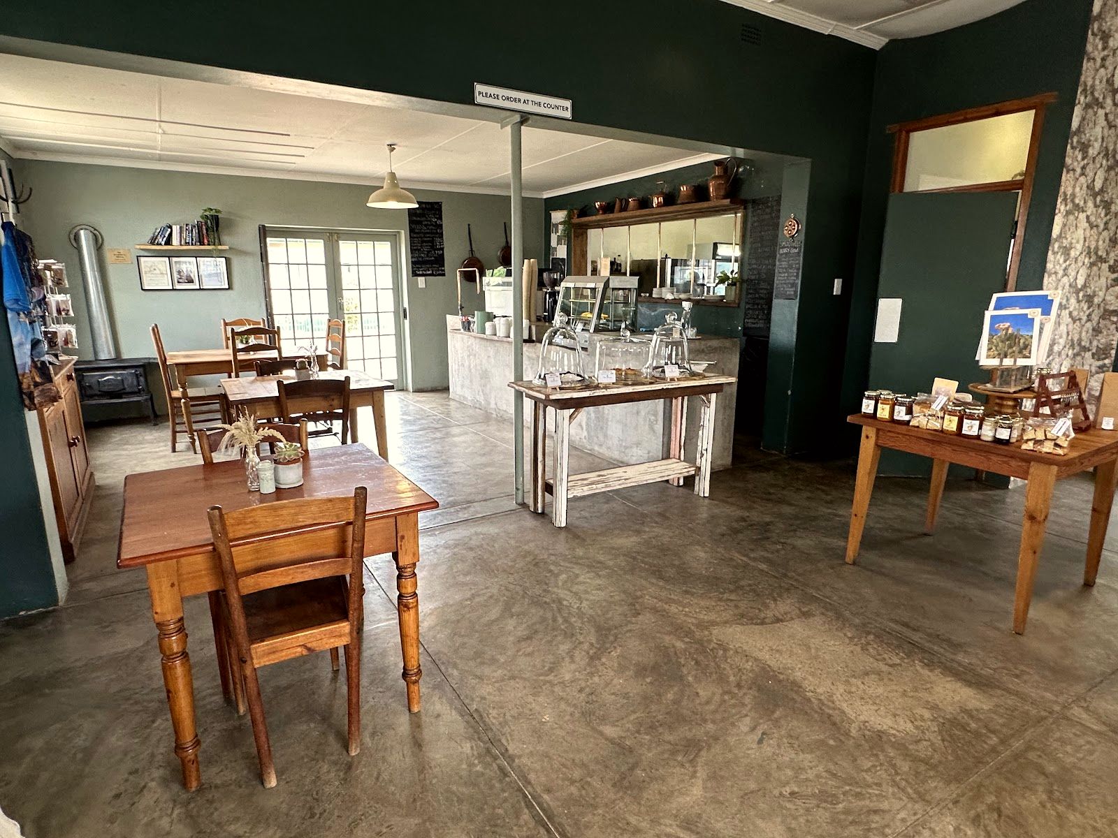 Inside the cafe